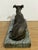 Vintage Bronze Sculpture of a Lying Greyhound Dog on a Marble Base For Sale - Image 4 of 8