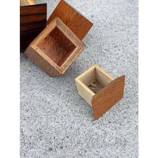 Wood Jay Rogers 1992 Exotic Wood Box with mystery drawers For Sale - Image 7 of 11