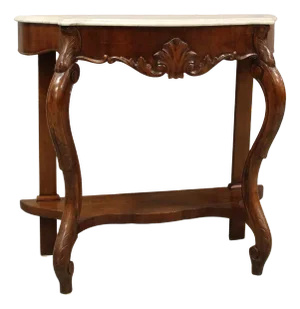 19th Century Louis Philippe Walnut Console, Italy