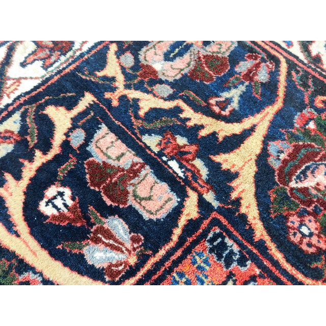 Antique Persian Bakhtiati Hand-Knotted Rug. 4'x 4'3" For Sale - Image 17 of 18