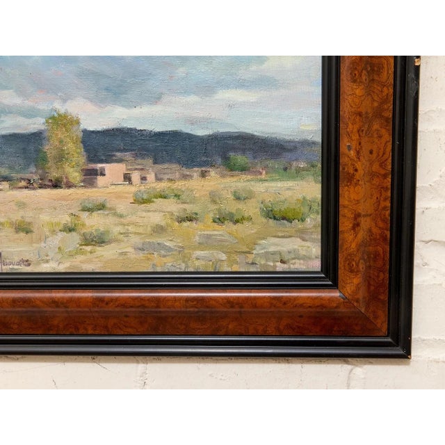 Sky Blue Felice Hrovat Original Plein Air Landscape Painting For Sale - Image 8 of 8