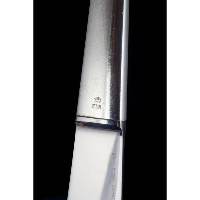 1940s Caravel Dinner Knives by Henning Koppel for Georg Jensen, 1940s, Set of 4 For Sale - Image 5 of 6