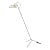 Vittoriano Viganò 'Vv Cinquanta' Floor Lamp in White For Sale