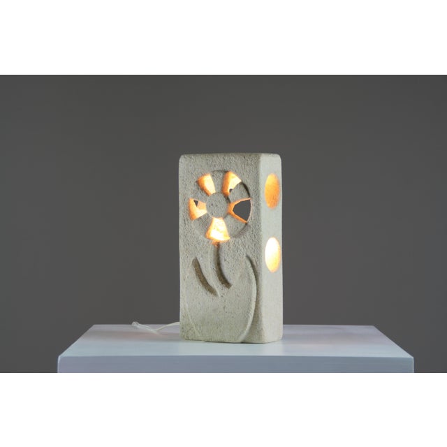 1970s Stone Lamp by Albert Tormos, France, 1970s For Sale - Image 5 of 12