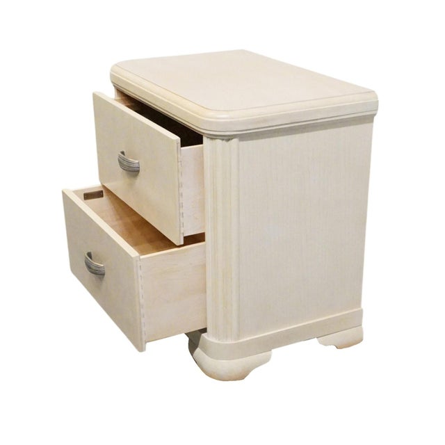 Century Furniture Cashmere Collection Contemporary Coastal Pickled Wood 28" Nightstand For Sale In Kansas City - Image 6 of 12