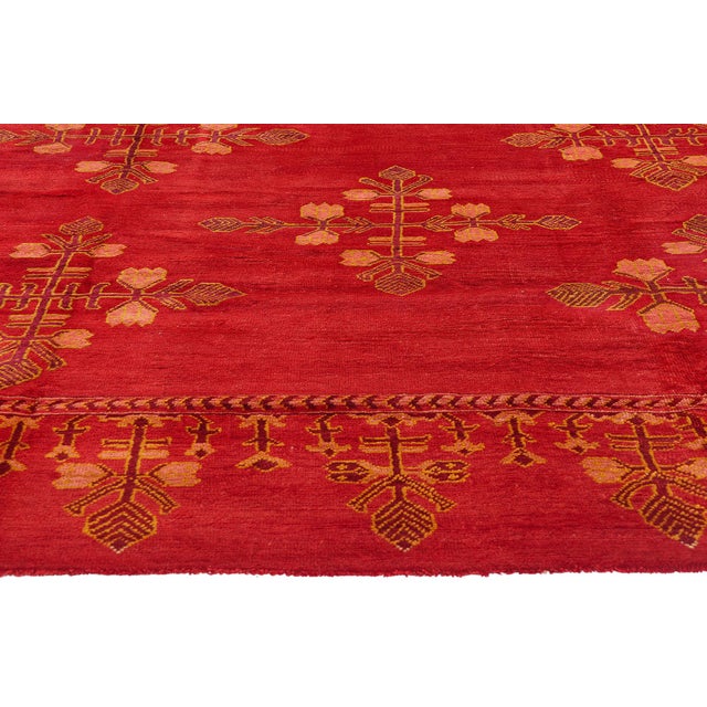 Antique Red Turkish Oushak Rug, 10'00 X 12'03 For Sale - Image 4 of 11