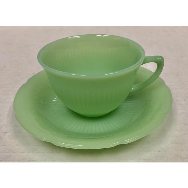 MidCentury Jadeite Fire King Cup and Saucer a Pair Chairish