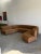 Sculptural Curved Sectional in Camel Velvet - Made to Order For Sale - Image 9 of 14