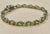 15 Carat Genuine Natural Peridot & Diamond Tennis Bracelet 14 Karat White Gold For Sale - Image 18 of 18