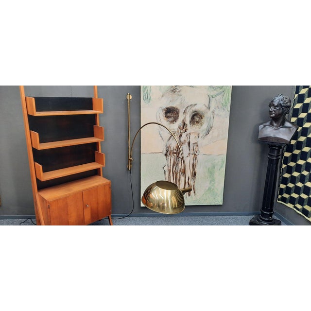 Mid-Century Modern Regency Brass Wall Lamp by Florian Schulz, 1970s For Sale - Image 3 of 14