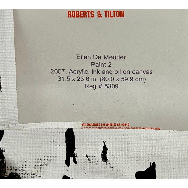 Ellen De Meutter, PAINT Abstract Belgian Contemporary Oil Painting Ellen De Meutter Woman Artist, 2007 For Sale - Image 9 of 11