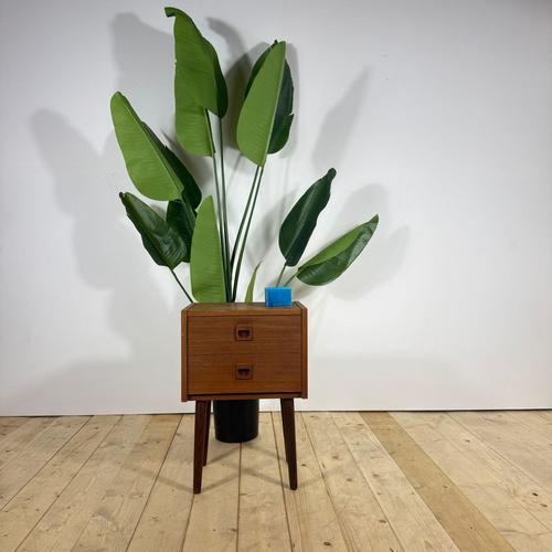 Wood Vintage Danish Teak Bedside Table, 1960s For Sale - Image 7 of 8