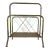Hollywood Regency Faux Bamboo Brass Colored Magazine Rack For Sale