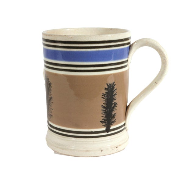 VR Quart Imperial: English Victorian Mocha Dendritic Tankard (Mid-19th Century) A fine and historically interesting...