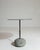 Early 21st Century 21st Century Poland Deep Charcoal Grey Round Stone-Base Side Table For Sale - Image 5 of 10