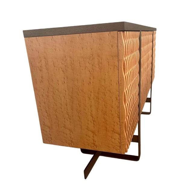 This exceptional one-off sideboard was designed and produced in France in 2002 by Parisian designer Jean-Rémy Couradette...