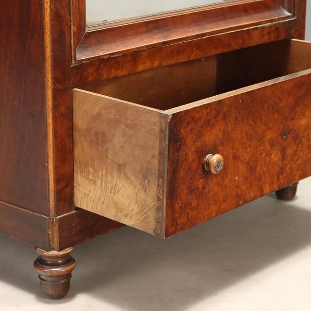 Wood Louis Philippe Wardrobe in Walnut and Burl Walnut For Sale - Image 7 of 10