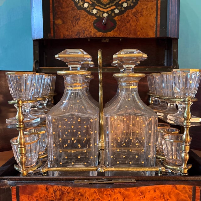 Wood Antique Napoleon III French Liquor Cabinet For Sale - Image 7 of 11