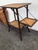 Contemporary English Vintage, Bamboo, Rattan Side Table. Useful as Accent Table or Small Dry Bar With Wicker Accents. For Sale - Image 3 of 7