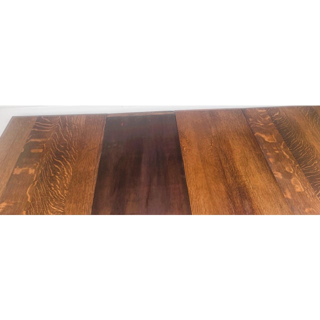 Antique Oak Extendable Dining Table, 1900-1930 For Sale - Image 15 of 18