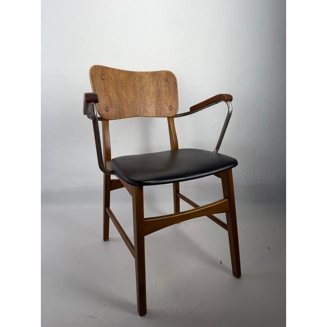 Armchair by Steen Eiler Rasmussen & Kaj Lyngfeldt Larsen for Danbork, Denmark, 1954 For Sale - Image 6 of 12