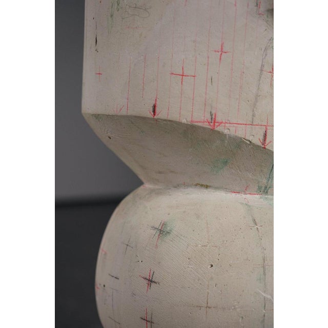 Ivory Pol Spilliaert, Abstract Sculpture, Plaster For Sale - Image 8 of 16