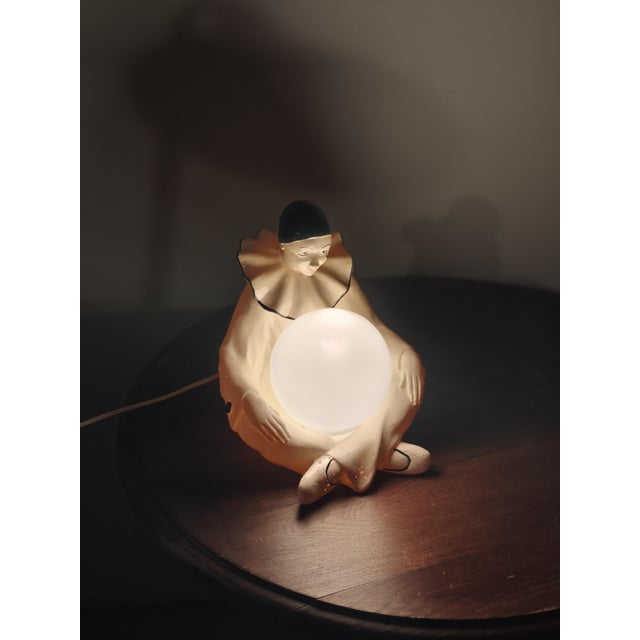 Black Vintage Pierrot Table Lamp, 1970s For Sale - Image 8 of 10