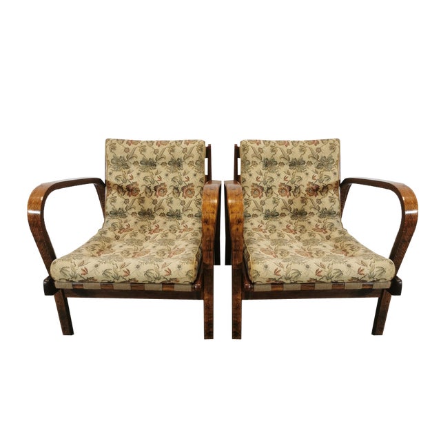 Set of Armchairs by K. Kozelka & A. Kropacek, 1950s For Sale