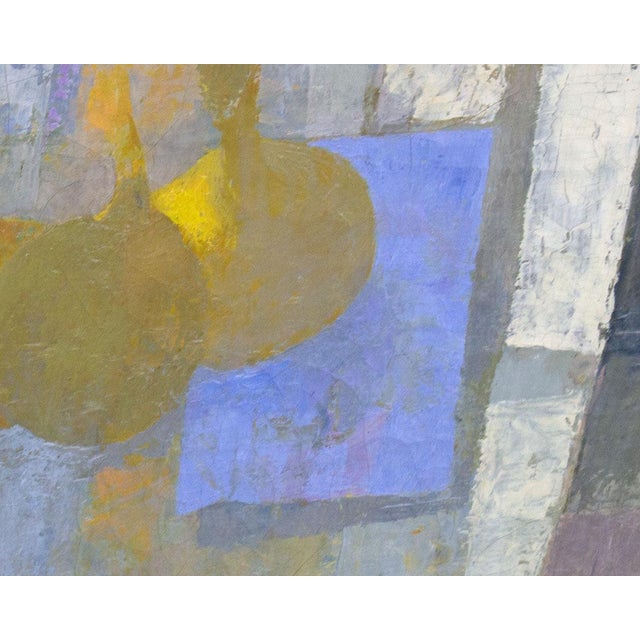 1950s 1959 “Quince” Oil on Canvas Abstract Still Life Painting Signed by Stanley Mitruck For Sale - Image 5 of 10
