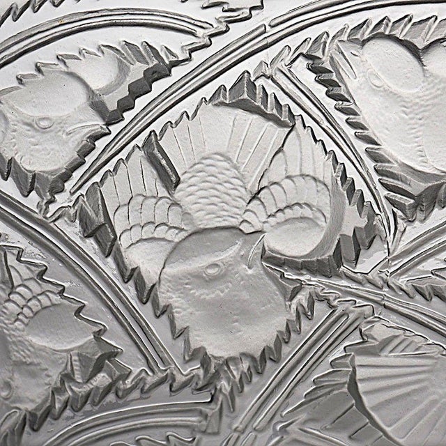 1930s Lalique Pinsons Crystal Bowl For Sale - Image 6 of 6