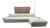 Rh Modena Track Arm Right-Arm Chaise Sectional – Performance Linen Weave in Natural For Sale