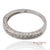 14k 585 Solid White Gold Side Engraving Milgrain Natural Diamond Band Ring, Size 6 For Sale In New York - Image 6 of 13