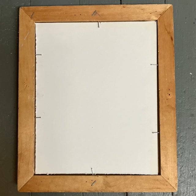 1980’s Original “Leopard” Etching Antique Carved Wood Frame For Sale In Philadelphia - Image 6 of 6