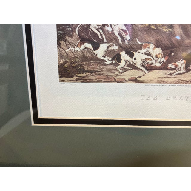 Vintage Traditional English Hunt on Horse Scene Framed Prints - Set of 2 For Sale - Image 10 of 10
