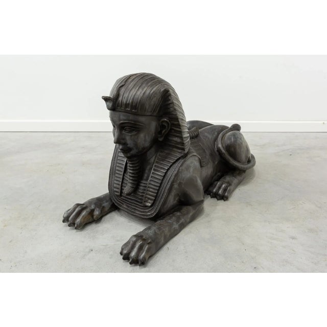 Metal Sphinxes, Bronze, Set of 2 For Sale - Image 7 of 12