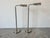 This exquisite pair of vintage chrome floor lamps, designed by George Hansen and produced by Metalarte in Spain, showcases...