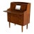Teak Brown Vanity Desk Secretary Bureau Combo Storage Cabinet Denmark 1960s For Sale