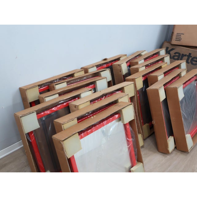 Red Mod. 4727 Red Mirror by Anna Castelli Ferrieri for Kartell, 1970s For Sale - Image 8 of 10