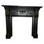 Gold Large Victorian Neoclassical Cast Iron Fireplace Surround For Sale - Image 8 of 8