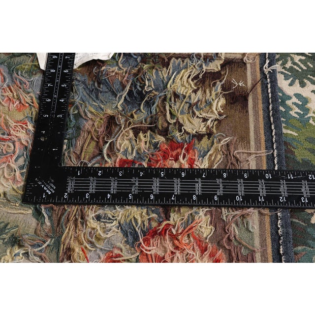 Textile Vintage Chinese Aubusson Tapestry, 04'11 X 03'01 For Sale - Image 7 of 10