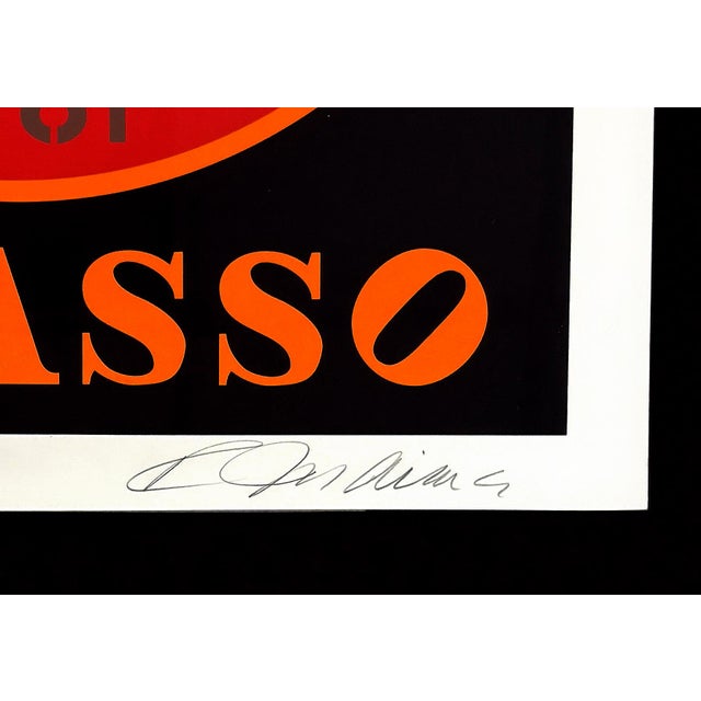 Picasso, from The American Dream Portfolio. Screen print in colors on paper. Hand signed lower right by Robert Indiana....