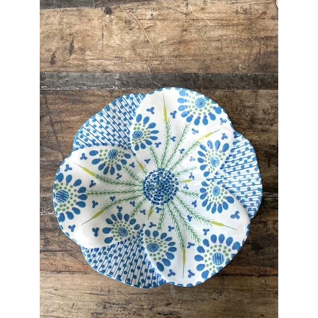 Vintage Glazed Ceramic Hand Painted Bowl For Sale In West Palm - Image 6 of 12