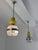Mid-Century Modern Space Age Pendant Lamps in Yellow Murano Glass, 1970s, Set of 2 For Sale - Image 3 of 15