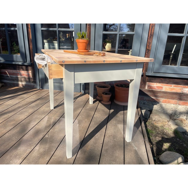 Antique Table in Fir, 1890s For Sale - Image 13 of 15