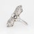 Antique Edwardian Diamond Ring Platinum Flower Design Vintage Plaque Jewellery 5 size 5 For Sale - Image 4 of 6