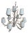 Boho Shabby Chic Floral 9 Light Chandelier For Sale