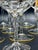 French Belle Époque Hand-Blown and Hand-Gilded Glass Champagne Coupes, Wine, Port and Liqueur Glasses, 1900s, Set of 18 For Sale - Image 12 of 18