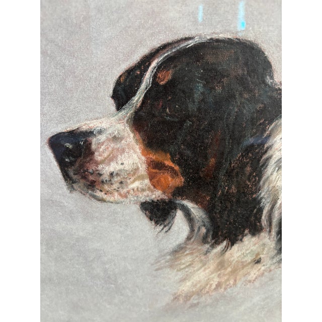 1940s Portrait of English Setters, Signed Ole Larsen, 1949 For Sale - Image 5 of 8