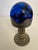 Murano 1950s Murano Paperweight Housed in Mid Century Modern Hollywood Regency Candleholder For Sale - Image 4 of 4