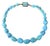 1970s Hand-Fabricated Sterling and Turquoise Nugget Necklace W/ Mosaic Inlay Clasp For Sale